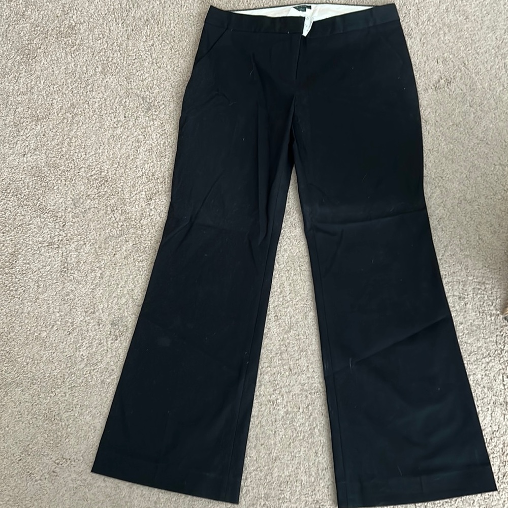 J.Crew black trouser pants in size 4. New with tags